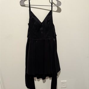 B Darlin Elegant Black Strappy Mini Dress